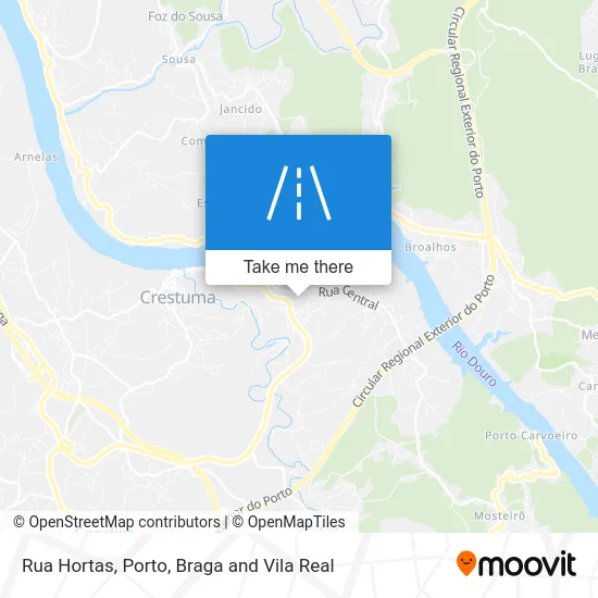 Rua Hortas map