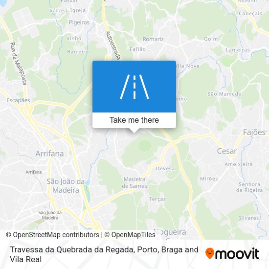 Travessa da Quebrada da Regada map
