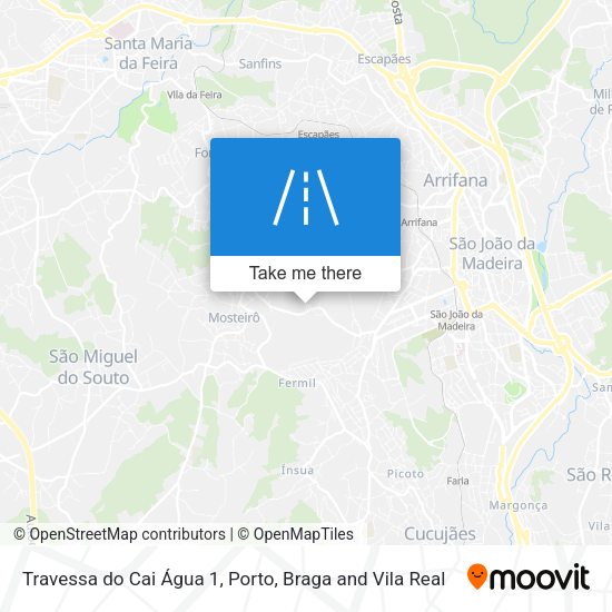 Travessa do Cai Água 1 mapa