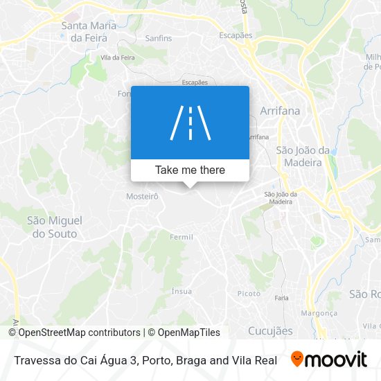 Travessa do Cai Água 3 mapa