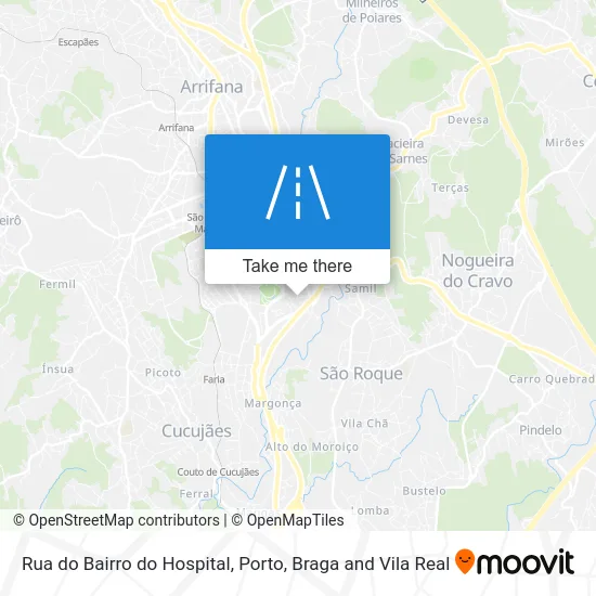 Rua do Bairro do Hospital map