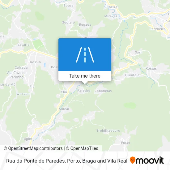 Rua da Ponte de Paredes map