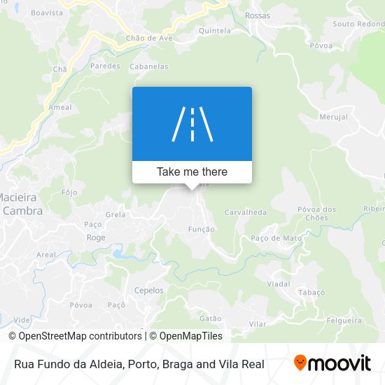 Rua Fundo da Aldeia mapa