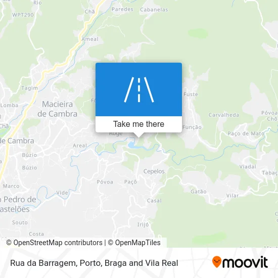 Rua da Barragem map