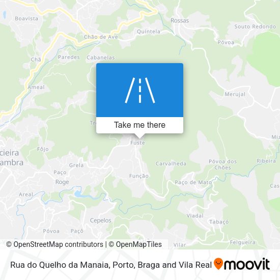 Rua do Quelho da Manaia mapa