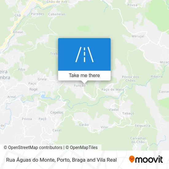 Rua Águas do Monte map