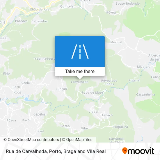 Rua de Carvalheda map