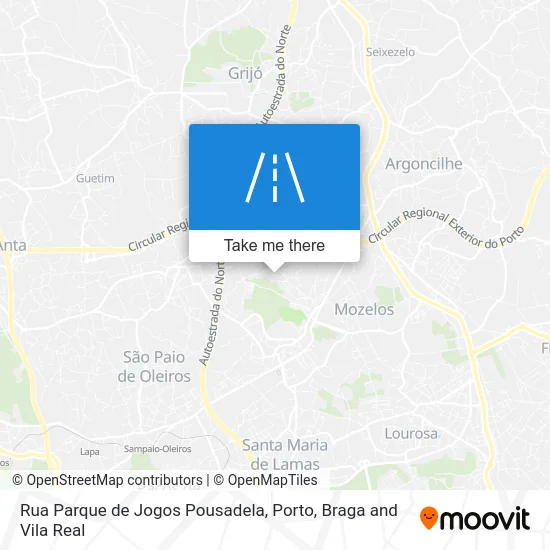 Rua Parque de Jogos Pousadela map