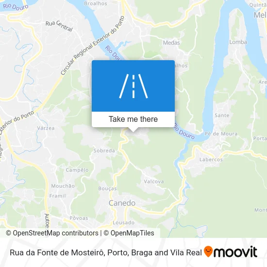 Rua da Fonte de Mosteirô map