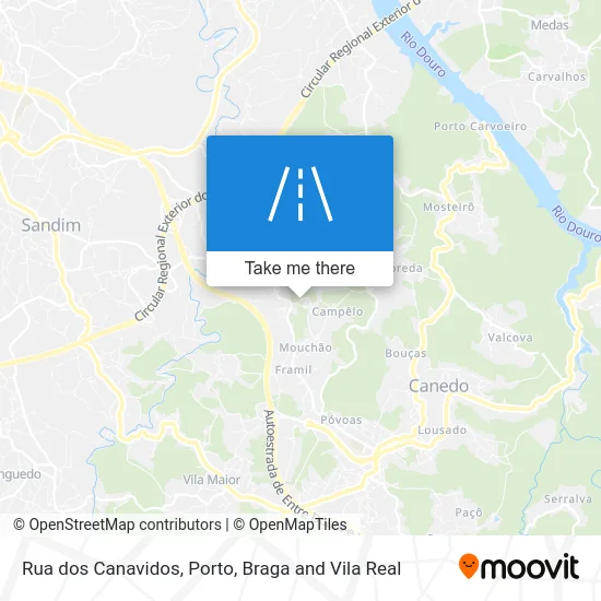 Rua dos Canavidos map