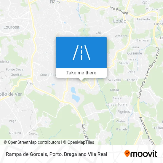 Rampa de Gordais map