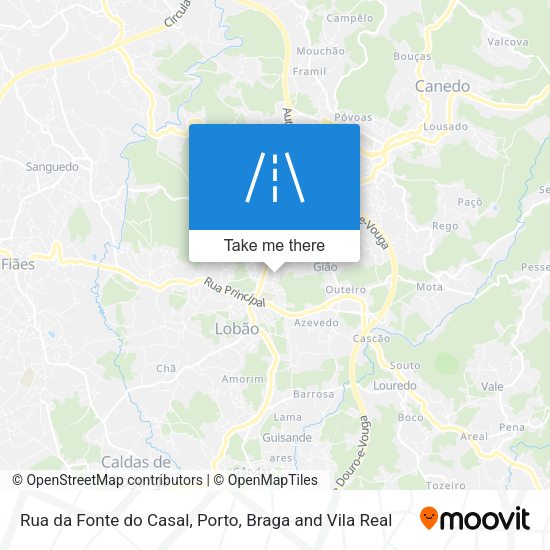Rua da Fonte do Casal mapa