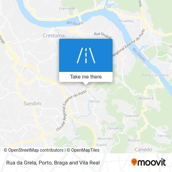 Rua da Grela mapa