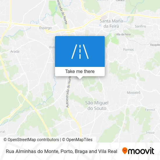 Rua Alminhas do Monte map