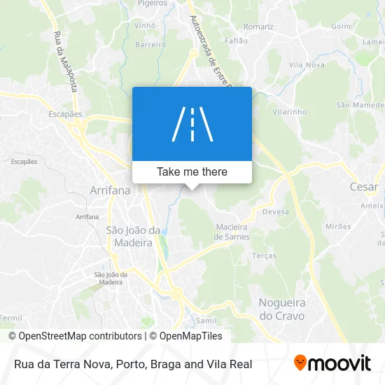 Rua da Terra Nova map