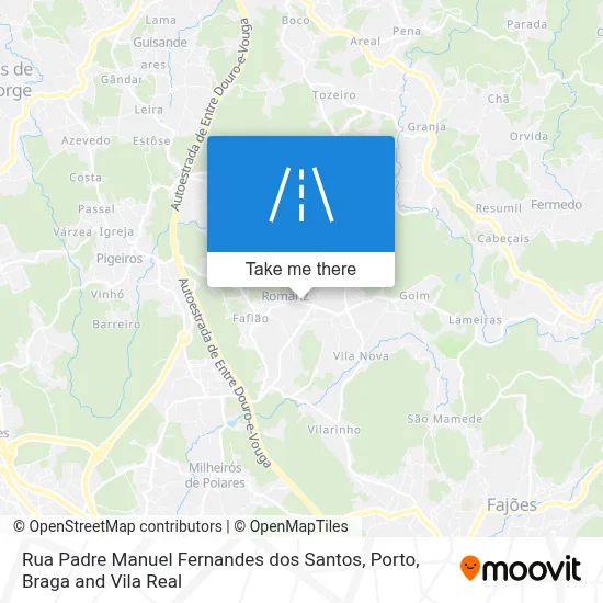 Rua Padre Manuel Fernandes dos Santos map