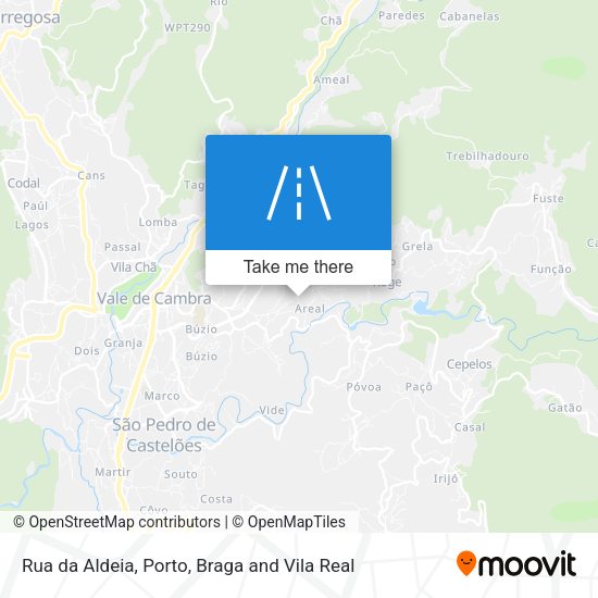 Rua da Aldeia mapa
