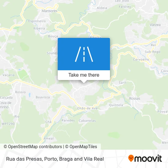 Rua das Presas map