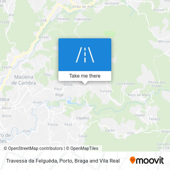 Travessa da Felguêda mapa
