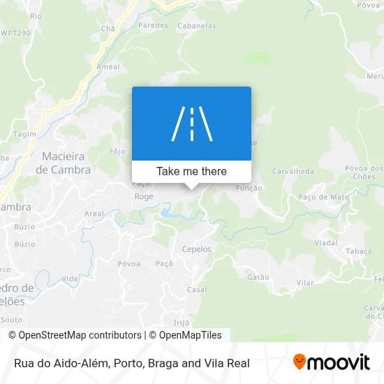 Rua do Aido-Além map