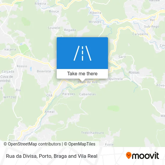 Rua da Divisa map