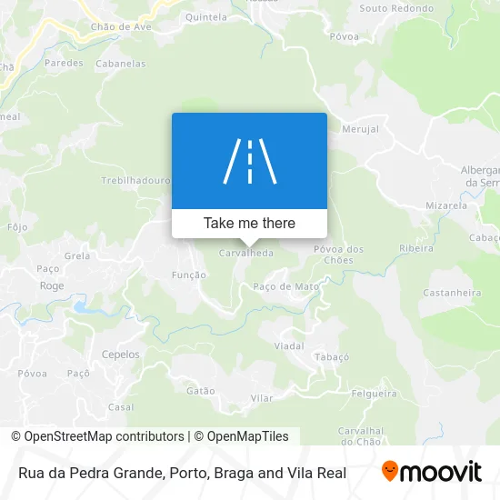 Rua da Pedra Grande map