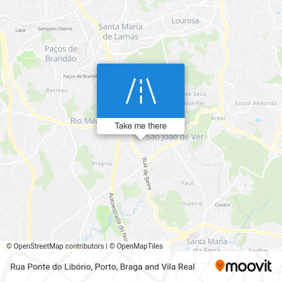 Rua Ponte do Libório map