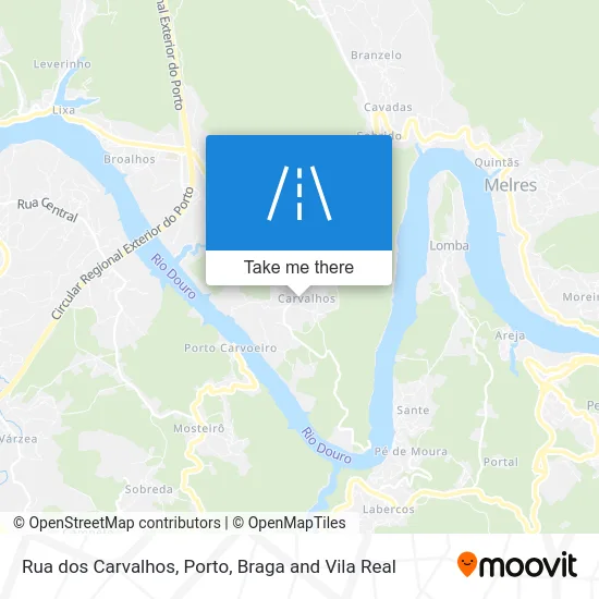 Rua dos Carvalhos map