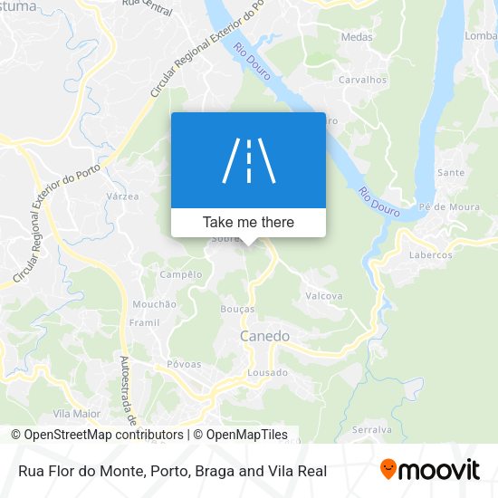 Rua Flor do Monte mapa