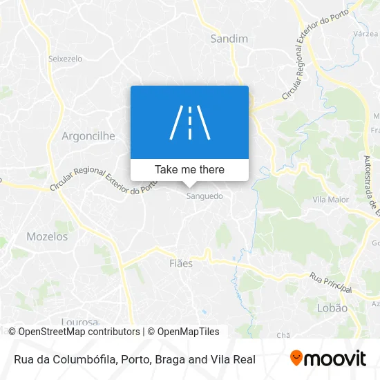 Rua da Columbófila map