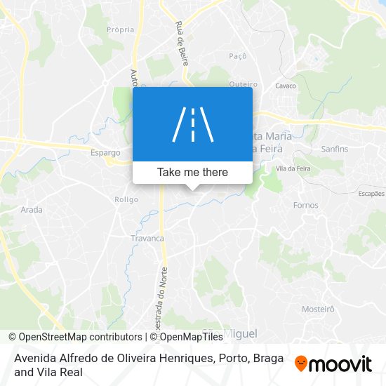 Avenida Alfredo de Oliveira Henriques mapa