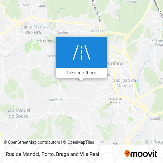 Rua de Manóci map