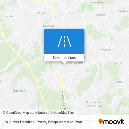 Rua dos Pereiras map