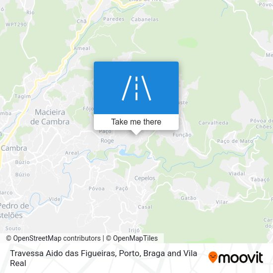 Travessa Aido das Figueiras mapa
