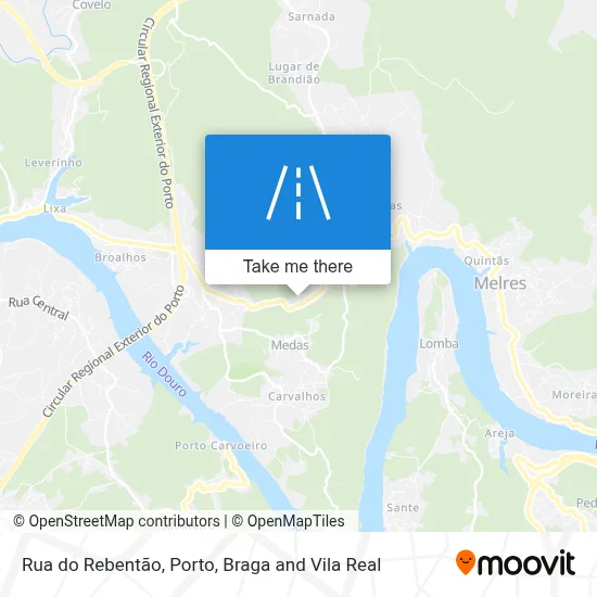 Rua do Rebentão map