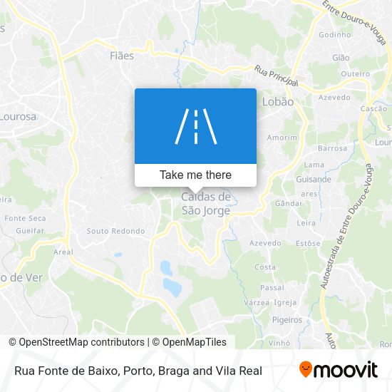 Rua Fonte de Baixo mapa