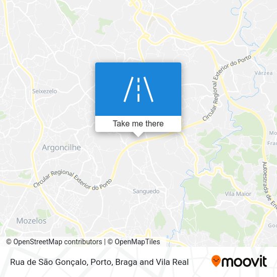 Rua de São Gonçalo mapa