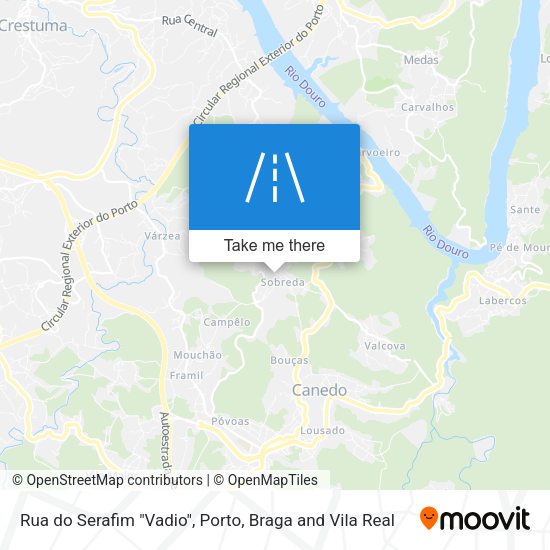 Rua do Serafim "Vadio" mapa