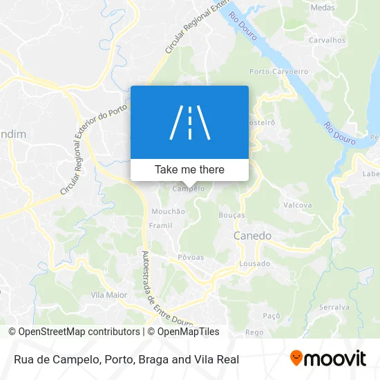Rua de Campelo map