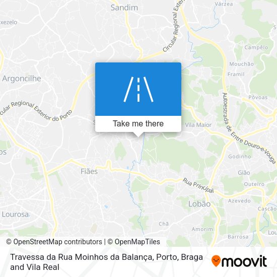 Travessa da Rua Moinhos da Balança map