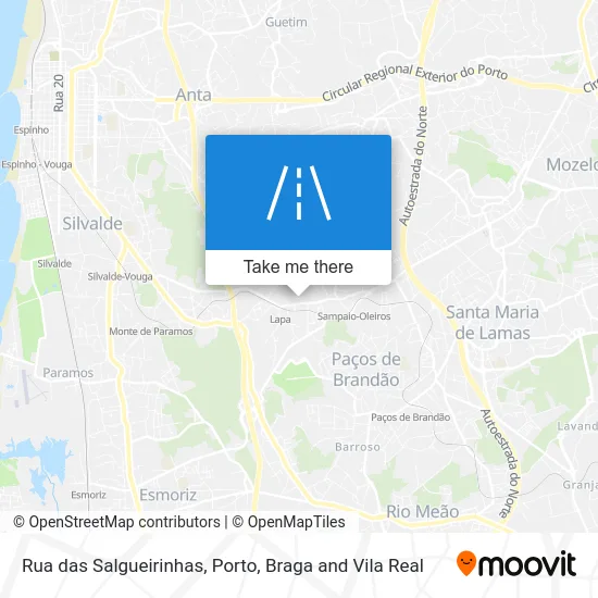 Rua das Salgueirinhas map