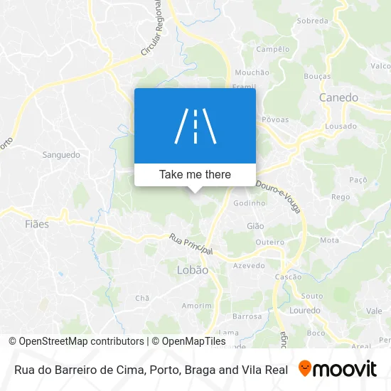 Rua do Barreiro de Cima map