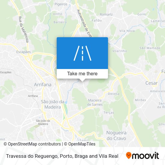 Travessa do Reguengo mapa