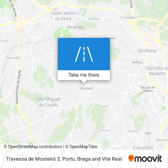 Travessa de Mosteirô 3 map