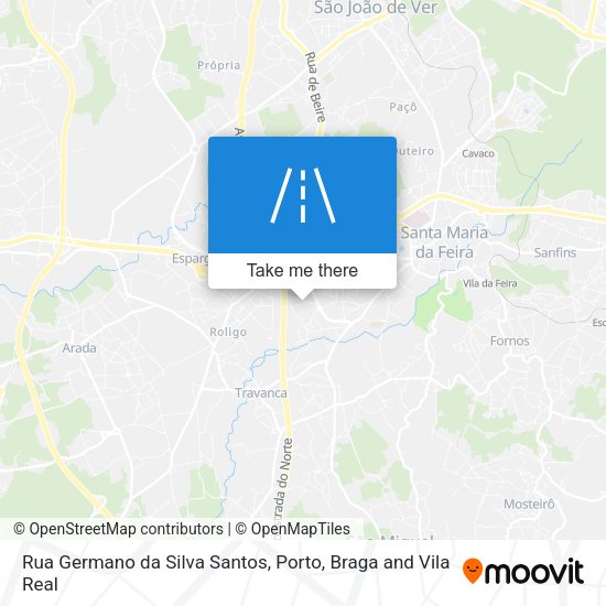 Rua Germano da Silva Santos mapa