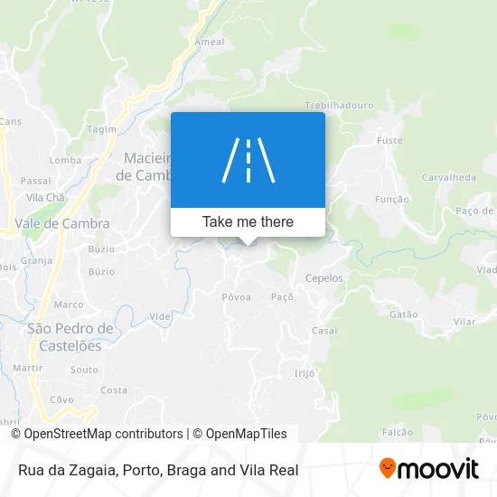 Rua da Zagaia map