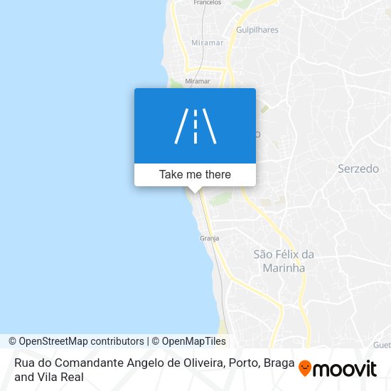 Rua do Comandante Angelo de Oliveira mapa