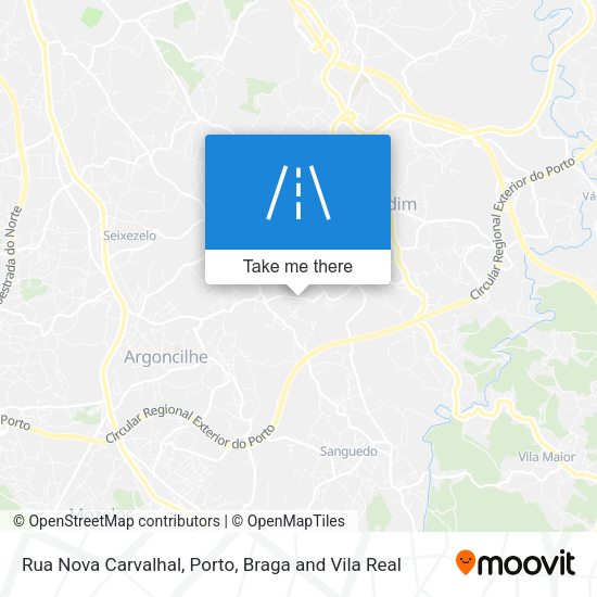 Rua Nova Carvalhal mapa