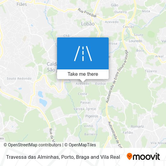 Travessa das Alminhas mapa