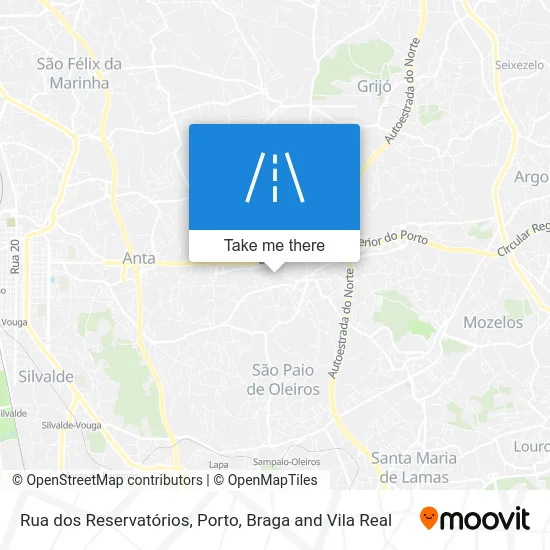 Rua dos Reservatórios map